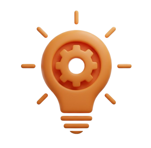 Bright light bulb representing problem-solving